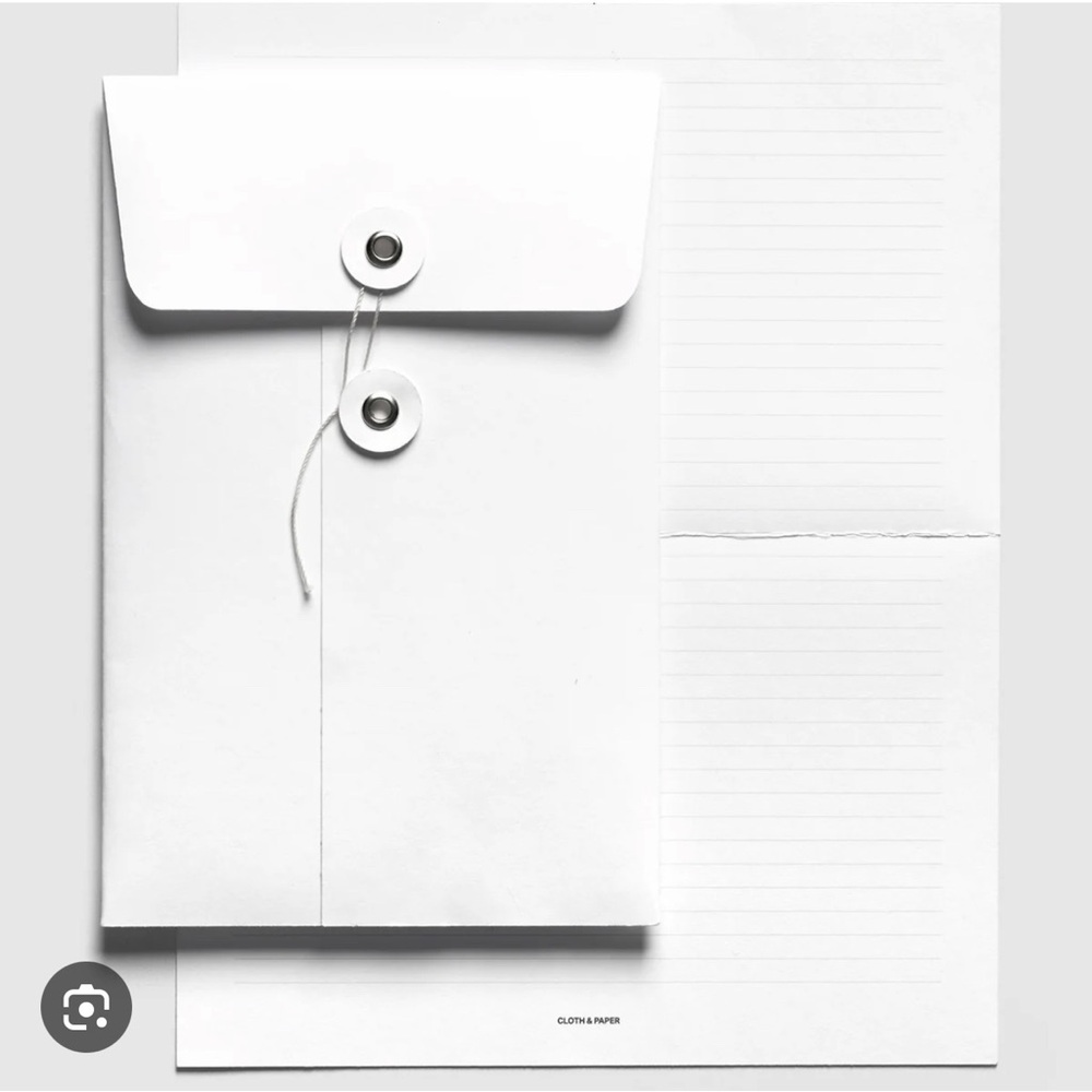 🏷️ NWT Cloth & Paper Letter to Future Self | White